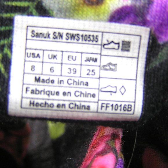 SANUK Yoga Sling Floral Sandal Size 8 - Picture 7 of 7